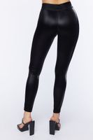 Women's Faux Leather High-Rise Leggings