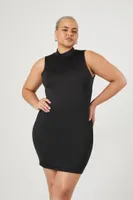 Women's Seamless Mini Dress Black,