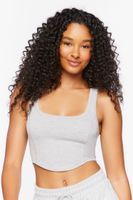 Women's French Terry Lounge Tank Top in Heather Grey Small