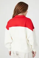 Women's Saint-Etienne Colorblock Pullover Vanilla/Red