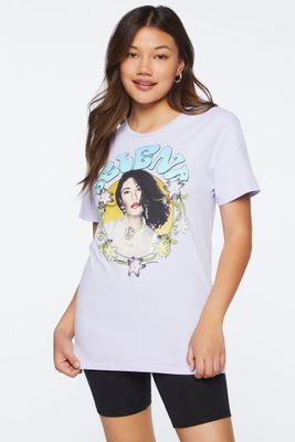 Women's Selena Graphic Crew Neck T-Shirt in Lavender, S/M