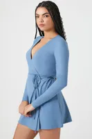 Women's Contour Wrap Mini Dress