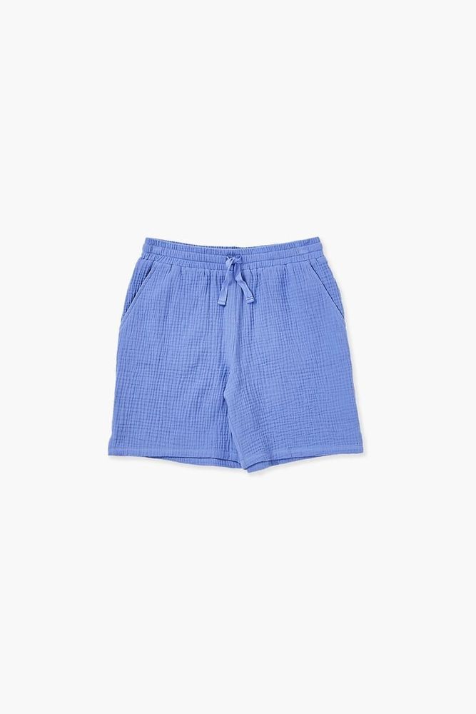 Kids Drawstring Shorts (Girls + Boys) Blue,