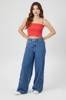 Women's Smocked Cropped Cami