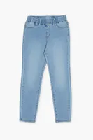 Girls Skinny Pull-On Jeans (Kids) in Light Denim, 5/6