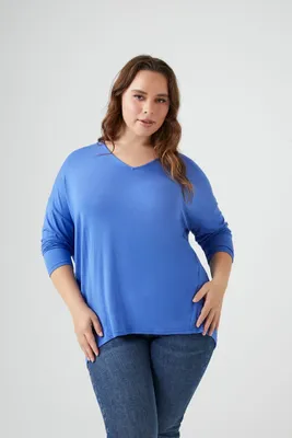 Women's Dolman-Sleeve Top Blue,