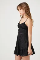 Women's Lace Bustier Mini Dress