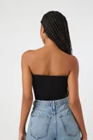 Women's Cropped Sweater-Knit Tube Top