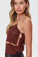 Women's O-Ring Cutout Sweater-Knit Cami