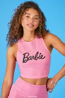 Women's Barbie Crop Top & Mini Skirt Set