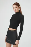 Women's Open-Back Cropped Sweater