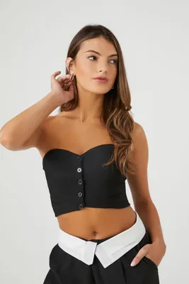 Women's Cropped Sweetheart Tube Top