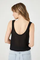 Women's Crochet Sweater-Knit Tank Top