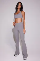 Women's Active Flare Leggings Dark Grey