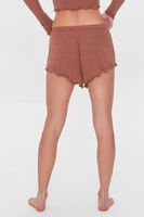 Women's Lettuce-Edge Lounge Shorts in Root Beer Small