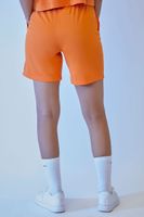 Women's Embroidered FUBU Mesh Shorts in Orange Small