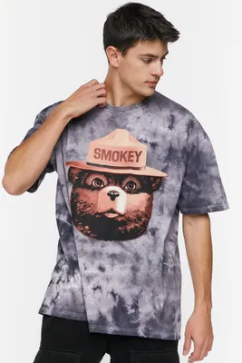 Men Tie-Dye Smokey Bear Graphic Tee