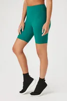 Women's Active High-Rise Biker Shorts in Dynasty Green Small