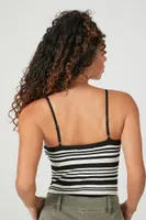 Women's Seamless Striped Cami Bodysuit