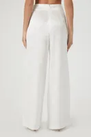 Women's Jacquard Satin Wide-Leg Pants