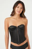 Women's Satin Lace-Up Lingerie Corset