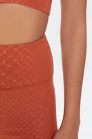 Women's Active Snake Print Biker Shorts in Auburn/Auburn Small