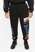 Men Eternal Bliss Graphic Joggers in Black Large