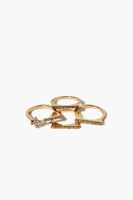 Women's Bar Ring Set in Gold, 7