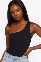 Women's Ribbed One-Shoulder Bodysuit