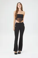 Women's Sheer Mesh Handkerchief Tube Top