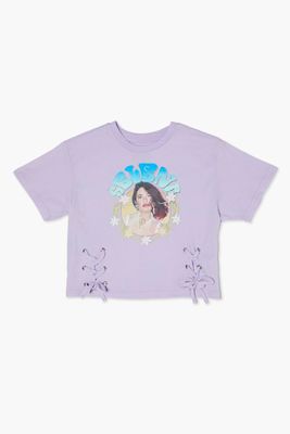 Girls Selena Graphic T-Shirt (Kids) in Blue, 9/10