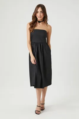 Women's A-Line Midi Tube Dress