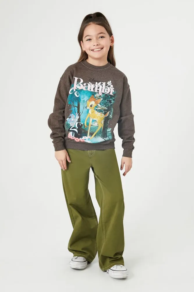 Girls Bambi Graphic Pullover (Kids) Brown,