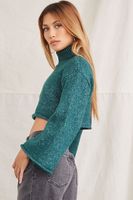 Women's Cropped Turtleneck Sweater