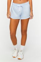 Women's Active Drawstring Ringer Shorts in Crystal Small