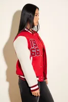 Women's Chicago Bulls Letterman Jacket in Red/Cream Small