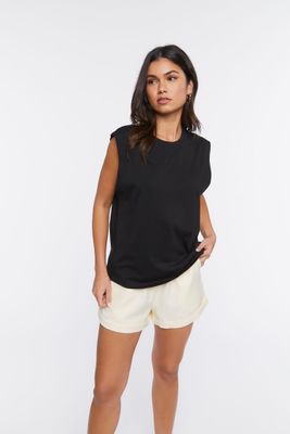Women's Paperbag Mid-Rise Shorts in Vanilla Large