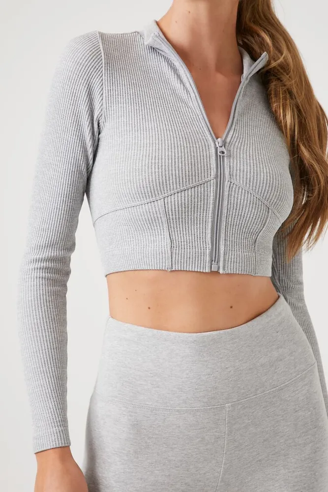 Women's Active Seamless Bustier Jacket in Heather Grey Small