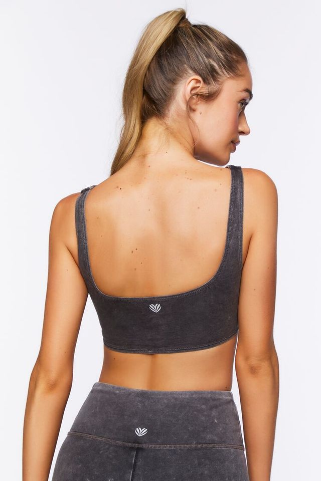 Ruched Drawstring Sports Bra