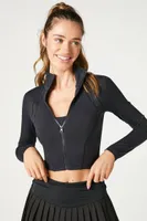 Women's Active Cropped Zip-Up Jacket