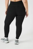 Women's Active Seamless Leggings in Black, 2X