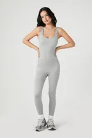 Women's Seamless Tank Jumpsuit in Heather Grey Medium