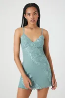 Women's Mesh Slip Mini Dress
