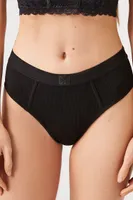 Women's Seamless Bikini Panties in Black Medium