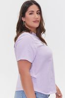 Women's Organically Grown Cotton T-Shirt in Purple, 0X