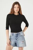 Women's Ribbed Knit Crop Top