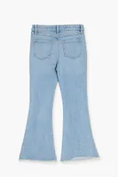 Girls Stretch-Denim Flare Jeans (Kids) in Light Denim, 5/6
