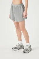 Women's Flowy Cotton Shorts Heather Grey