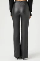 Women's Faux Leather Straight-Leg Pants