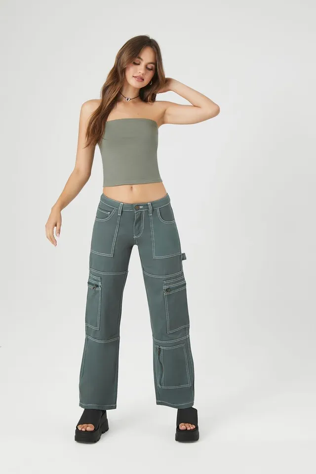 The Petite Wide Leg Sailor Pant in Chino